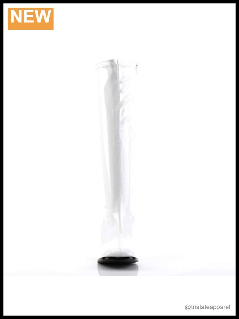 Knee High Boot Square Toe Block Heel Zip - Picture 2 of 5